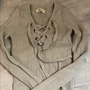 Beige hollister sweater